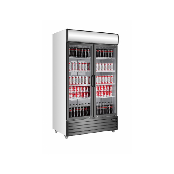 Armario Expositor Refrigerado 1000L 2 Puertas Abatibles EXPO1130TN