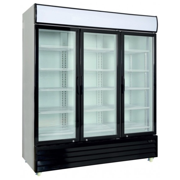 Armario Expositor Refrigerado 3 Puertas Batientes Vidrio CST1600