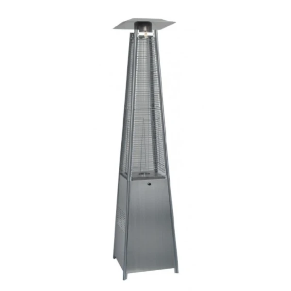 Estufa Exterior para Terraza con Diseño en Pirámide de 13kw color INOX