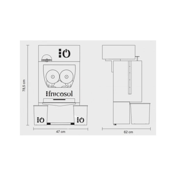 Exprimidora de zumos Automática de alimentación automática F50A FRUCOSOL - Imagen 6