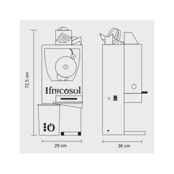 Exprimidora de zumos Automática FCOMPACT FRUCOSOL - Imagen 6