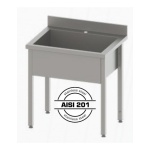 Fregadero Con Seno Profundo Desmontado de INOX