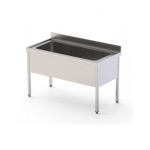 Fregadero Industrial Acero Inoxidable Gran Capacidad Fondo 700 Con Mueble Con 1 Cuba