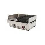 Frytops a gas 33cm con Barbacoa a gas de 35cm 70FRYGCB.
