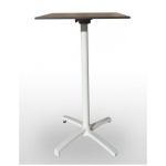 Mesa alta pie aluminio blanco LORENA-H BL ABATIBLE
