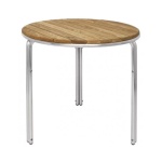 Mesa redonda para terraza 60cm fresno y aluminio GL981 Bolero