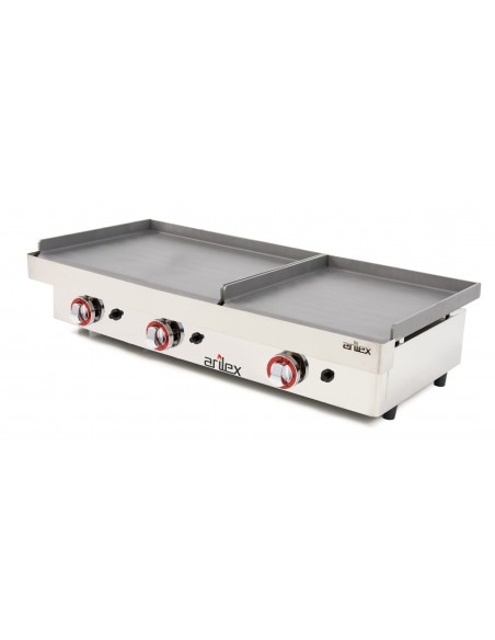 Plancha a gas dual de alta calidad profesional