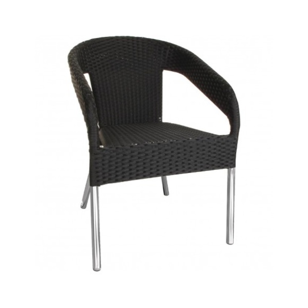 Silla Bistro de mimbre cruzada CG223 Bolero (Lote de 4 uds)