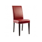 Silla de comedor símil cuero Roja GH443 Bolero (juego de 2)