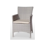 Sillón aluminio y rattan y sintético trenzado 4 hilos BRETAÑA