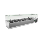 Vitrina GN1/3+GN1/2 C£pula de Vidrio VRX1500380FG