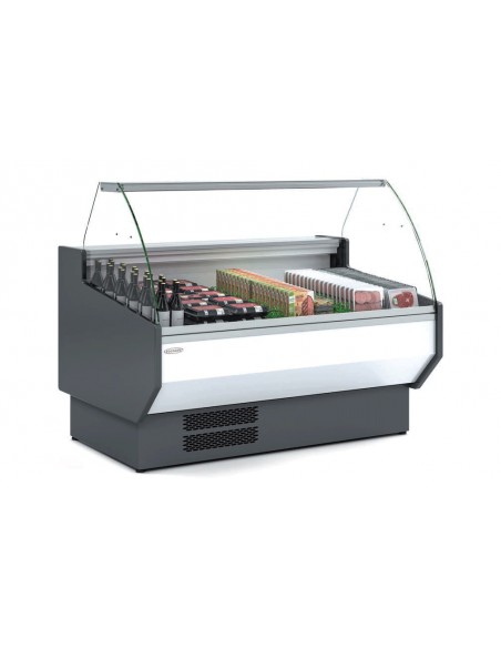 Vitrina Refrigerada Expositora Cristal CURVO Fondo 1000 MAF-VED-10-C