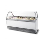 Vitrinas Refrigeradas Expositoras Heladerías con Cristal Curvo/Recto NEW MILLENNIUM EUROFRED